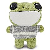 Yonclap 8.6 Inch Frog Plush, Frog Stuffed Animal Toy, Adorkable Frog Soft Hugglable Plushie Doll wit