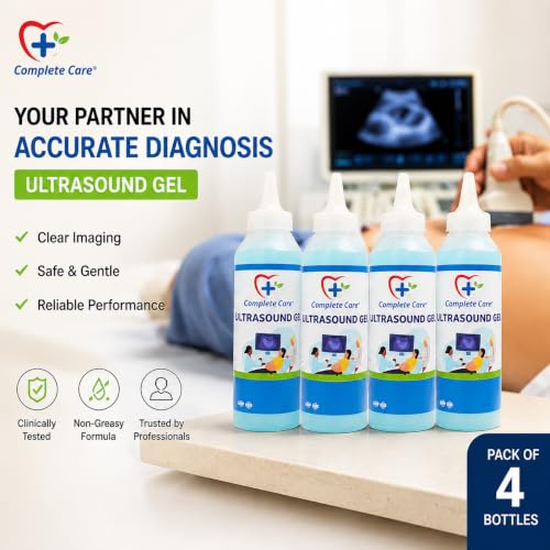 Image of Ultrasound Gel 5 Litre | Professional Ultrasound Conductive Gel | Water Soluble, Clear, Non-Sticky | Bubble Free Coupling Gel for Hospitals, Clinics & Diagnostic Centers with 250 ml