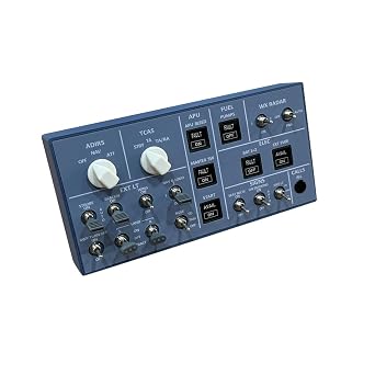 YounggDiy Flight Simulator Overhead Panel, A35X/A32X Mini Light Overhead Panel for MSFS 2020/2024- Compatible with Major Windows Flight Simulation Games