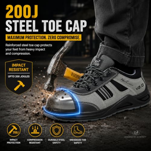 Image of Allen Cooper 1156 Steel Toe Leather Safety Shoe