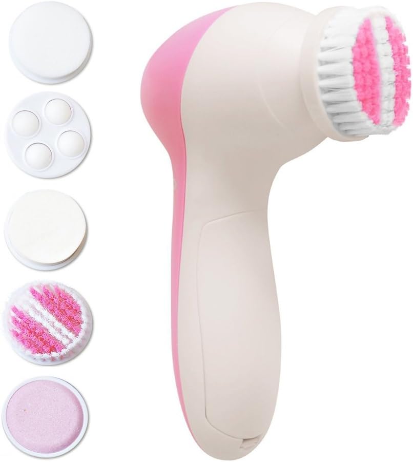Facial Brush Electric 5 in 1 Face Cleaner - Spa Brush for The Body Cleaning Massage Skin Machine by TARGARIAN