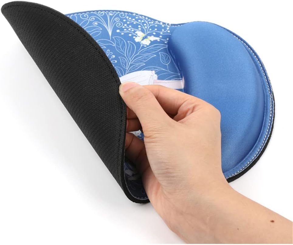 Mouse Pad Wrist Rest for Computer Keyboard Hand Care Support for Wrist Care Mouse Pad Memory Office Computer Laptop(D)