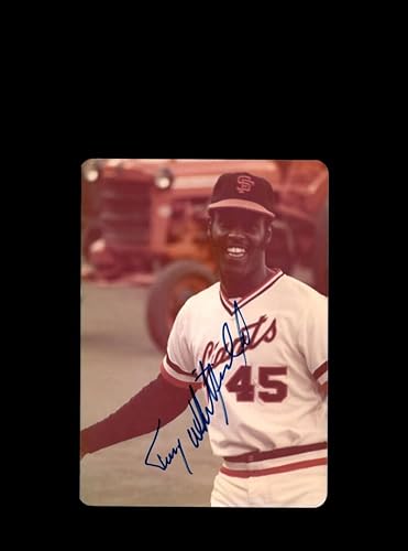 Terry Whitfield Signed Original 1970s 4x5 Snaphot Photo San Francisco Giants At Cubs Wrigley