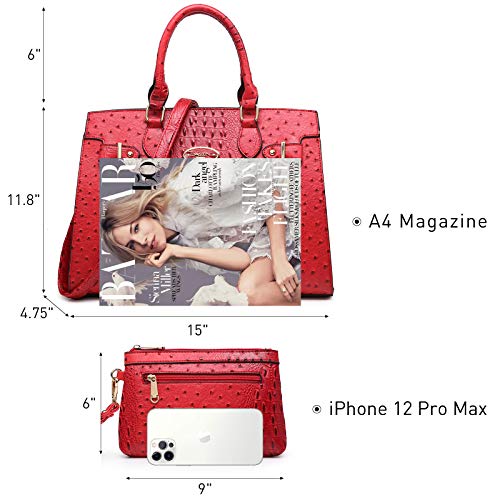 Dasein Women Handbags And Purses Ladies Shoulder Bag Top Handle Satchel Tote Work Bag With Wallet #TOP5