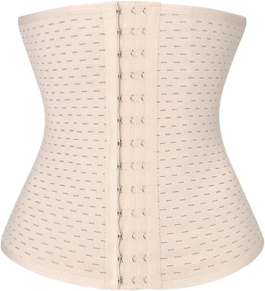 Women Waist Trainer Belt Corset Trimmer Belly Band Sweat Sports Girdle Waist Cincher Body Slimming Belt(Skin,Small)