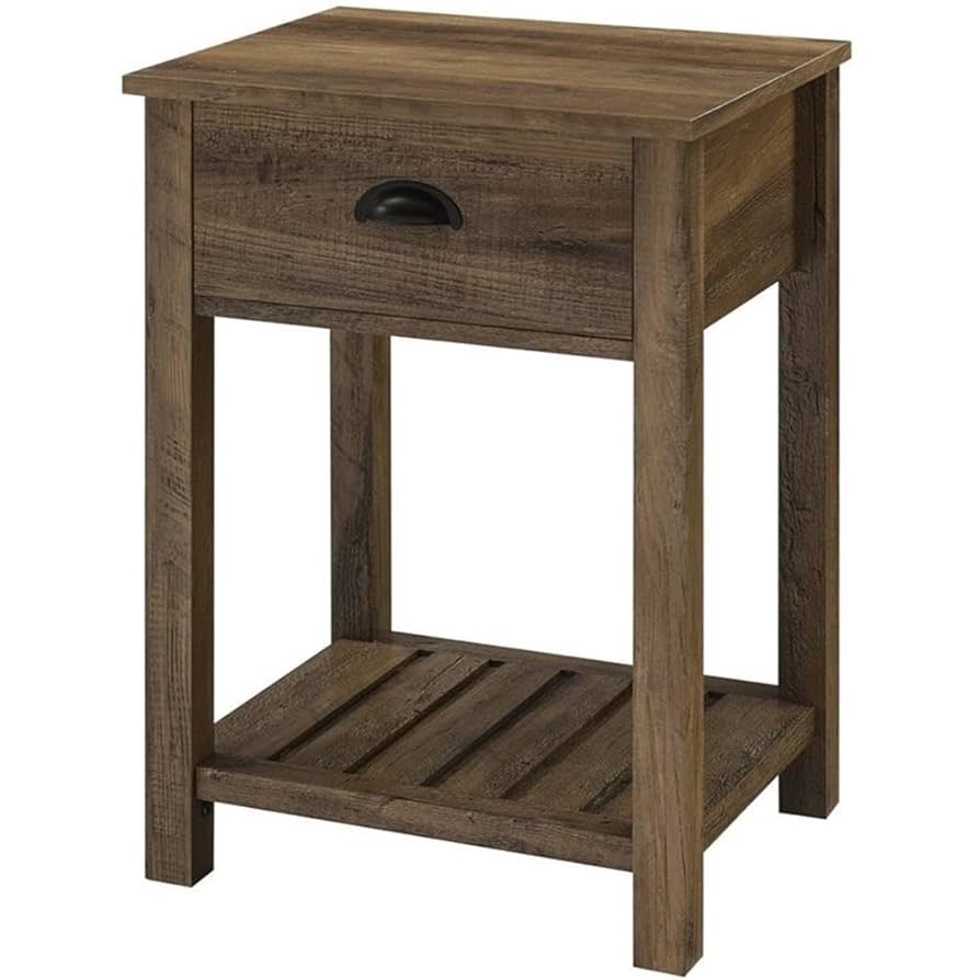 Amazon.com: Walker Edison Farmhouse Square Side Accent Table