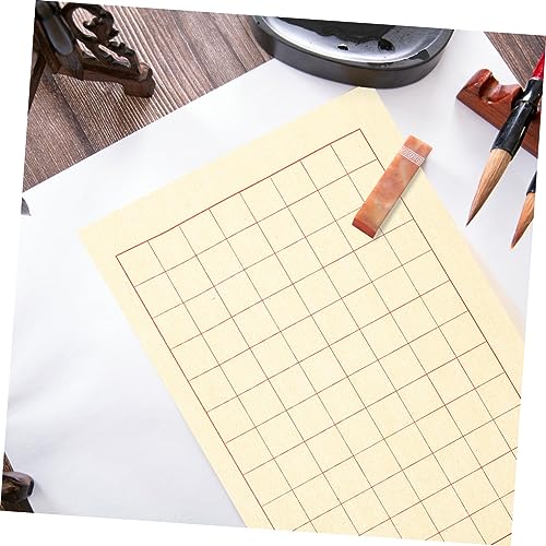 VILLCASE 40 Folhas De Papel De Arroz Para Caligrafia Papel Para Prática De Caligrafia Papel Durável