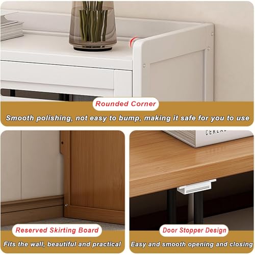 Mueble oculto para router y gestion de cables con estante ajustable 5