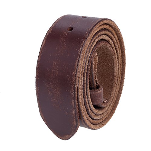 Image of Gelante Genuine Full Grain Leather Belt Strap without Belt Buckle