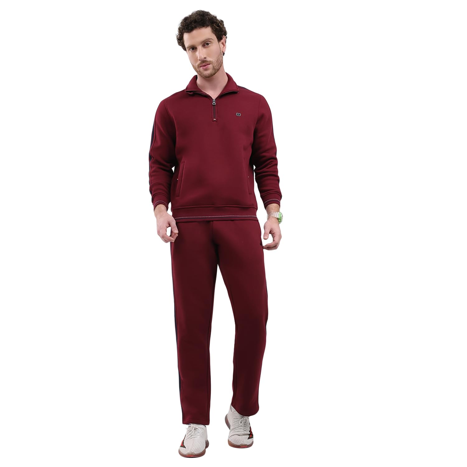 monte carlo Men’s Regular Fit Tracksuit | Collar Neck | Solid Pattern | Zip Closure | Full Sleeve | Warm Sportswear | Stylish Winter Active Wear for Gym & Outdoor-picture-38