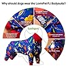 LovinPet Pitbull Large Dog Clothes, Wound Care/Post Surgery Dog Clothes, Lost World Dinosaurs Print, UV Protection, Pet Anxiety Relief, Large Dog Onesies, Pet PJ's/L #3