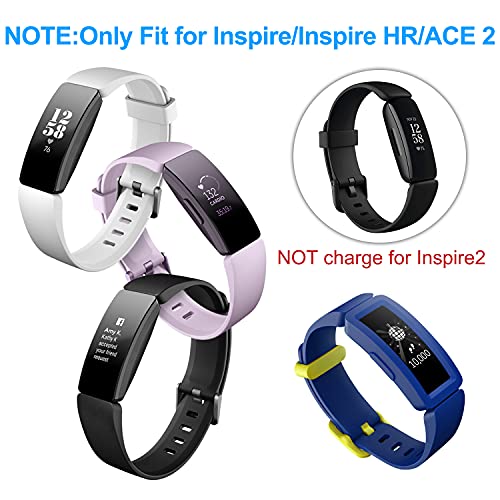 2 Pack Charger Cable for Fitbit Inspire HR & Ace 2 Smartwatch, Replacement USB Charging Cord Accessories (3.3 ft) - Thumbnail 3