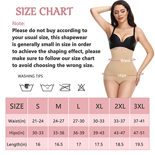 Reamphy High Waisted Shapewear For Women Tummy Control Panty Underwear Seamless Comfort Slimming Briefs thumb #1