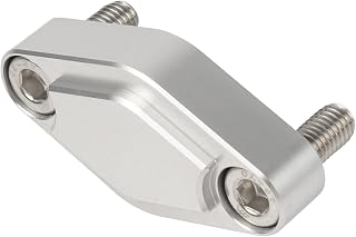 NICECNC Sliver CNC ATV Parking Brake Block Off Plate Compatible with Yamaha Raptor 125,250,350,660,700,YFZ450/450R/X,Warrior 350,Banshee 350,TRX 450R/400EX/300EX,LTZ 400/LTR 450,KFX 400/450
