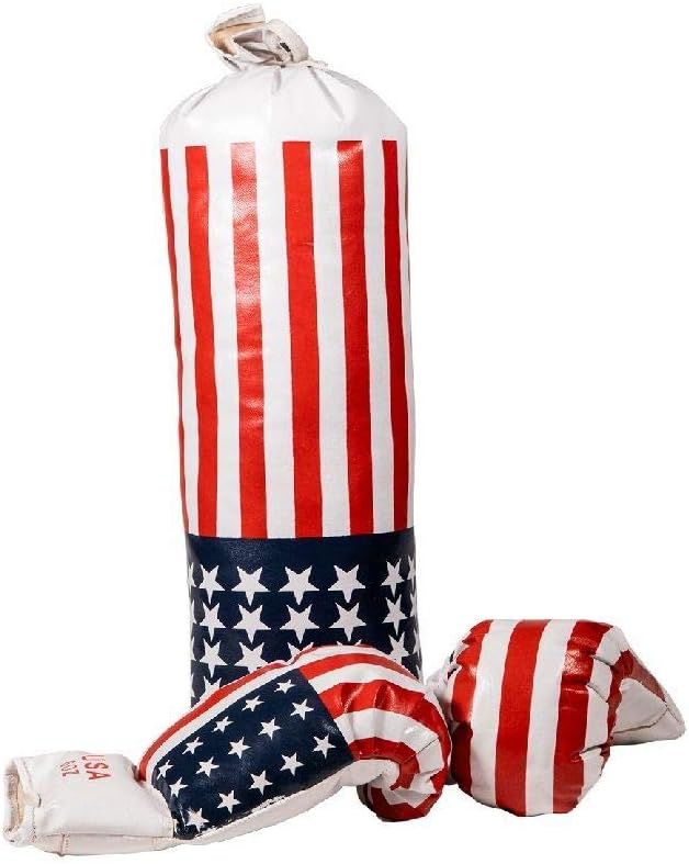 SportX 2006657 Punching Bag with Gloves Set, Multi Colour