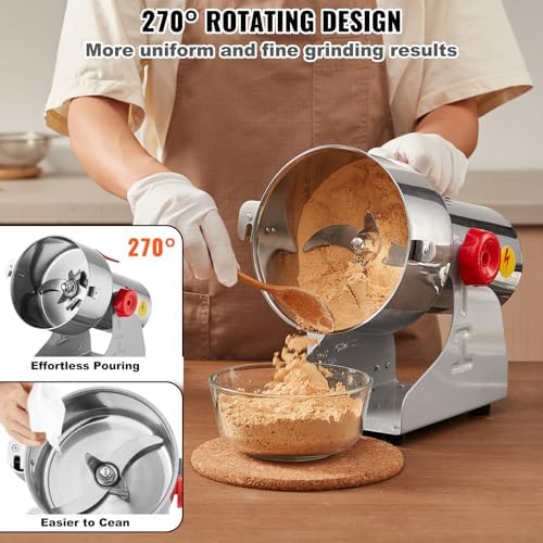 VEVOR 1000g Electric Grain Mill Grinder thumbnail 7