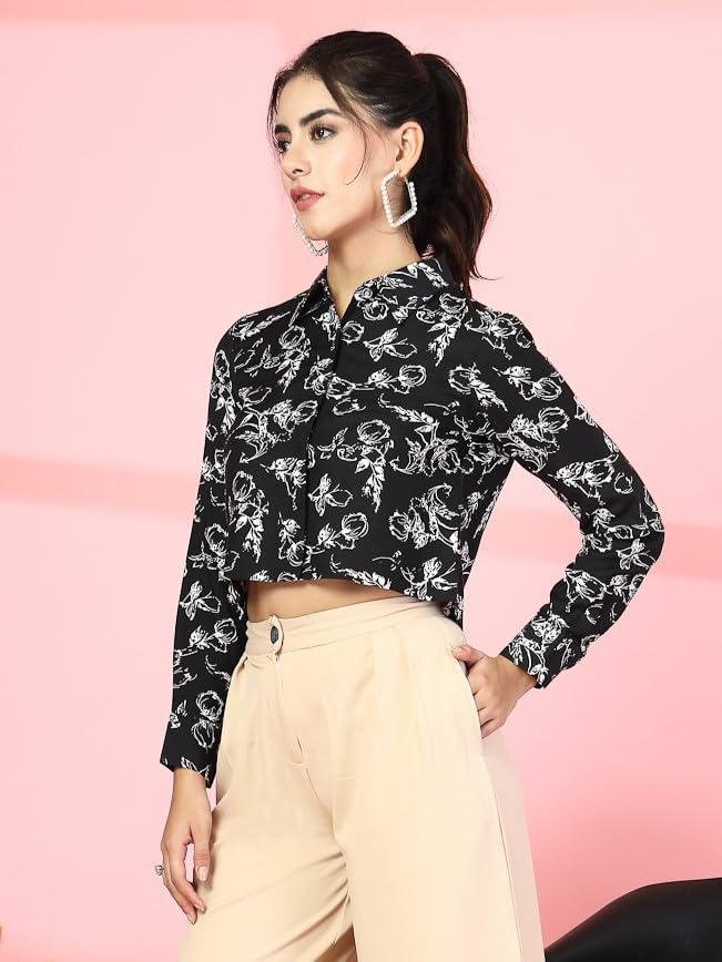 Image of OOMPH! Casual Crop Shirts for Women