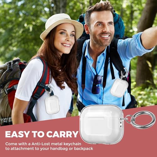 Image of OTOPO for Airpods 4 Case Clear with Cleaning Kit 2024, Soft TPU Transparent Apple AirPods 4th Generation Protective Cover Skin Women Men for iPod 4 Case, Clear