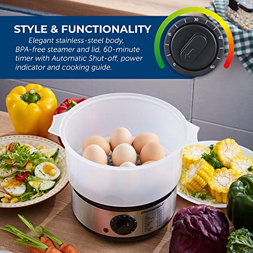 Elite Gourmet EST250 2.5 Quart Electric Compact Mini Food Vegetable Steamer thumb #2