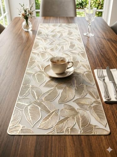 Image of Dakshya Industries Rectangle Shape PVC Dining Table Mats Set of 7 | Non Slip Washable Table Decor