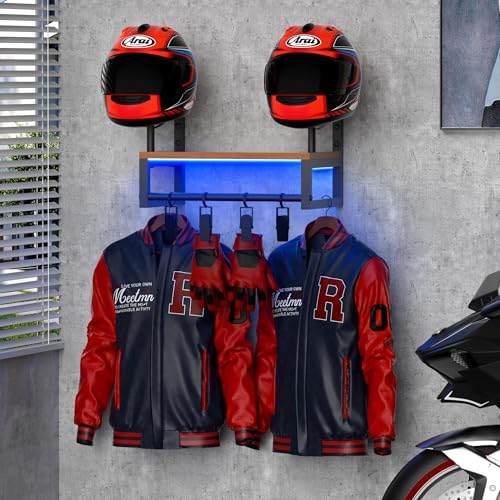 image for HDPRHGRD Helmet Rack Wall Mount, Motorcycle Helmet Holder, Motorcycle 