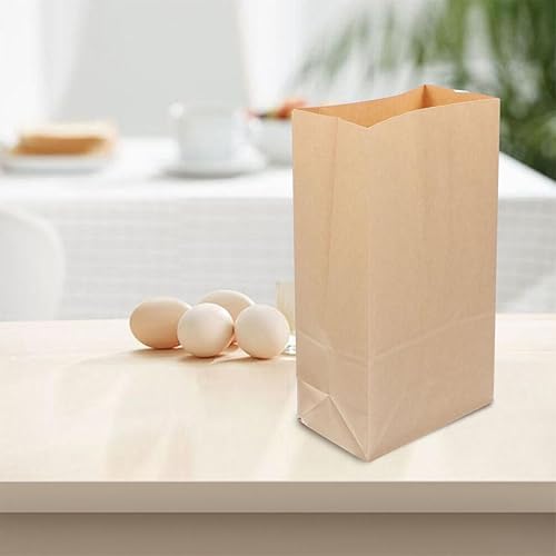 Miniatura 9 de 20 bolsas de sándwich reciclables de papel kraft para manualidades, bolsas de regalo pequeñas, bolsas de panadería, bolsas de galletas marrones,