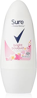 Sure Bright Bouquet Antiperspirant Roll On deodorant for women for 48-hour sweat and odour protection 6x 50 ml