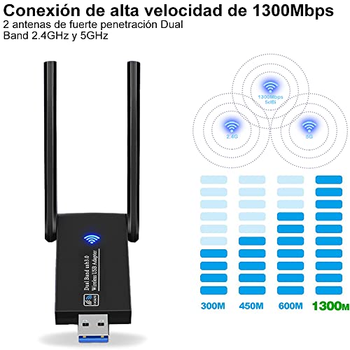 Redes, Wireless adaptador wifi pc escritorio Marca LUMEZING (2)