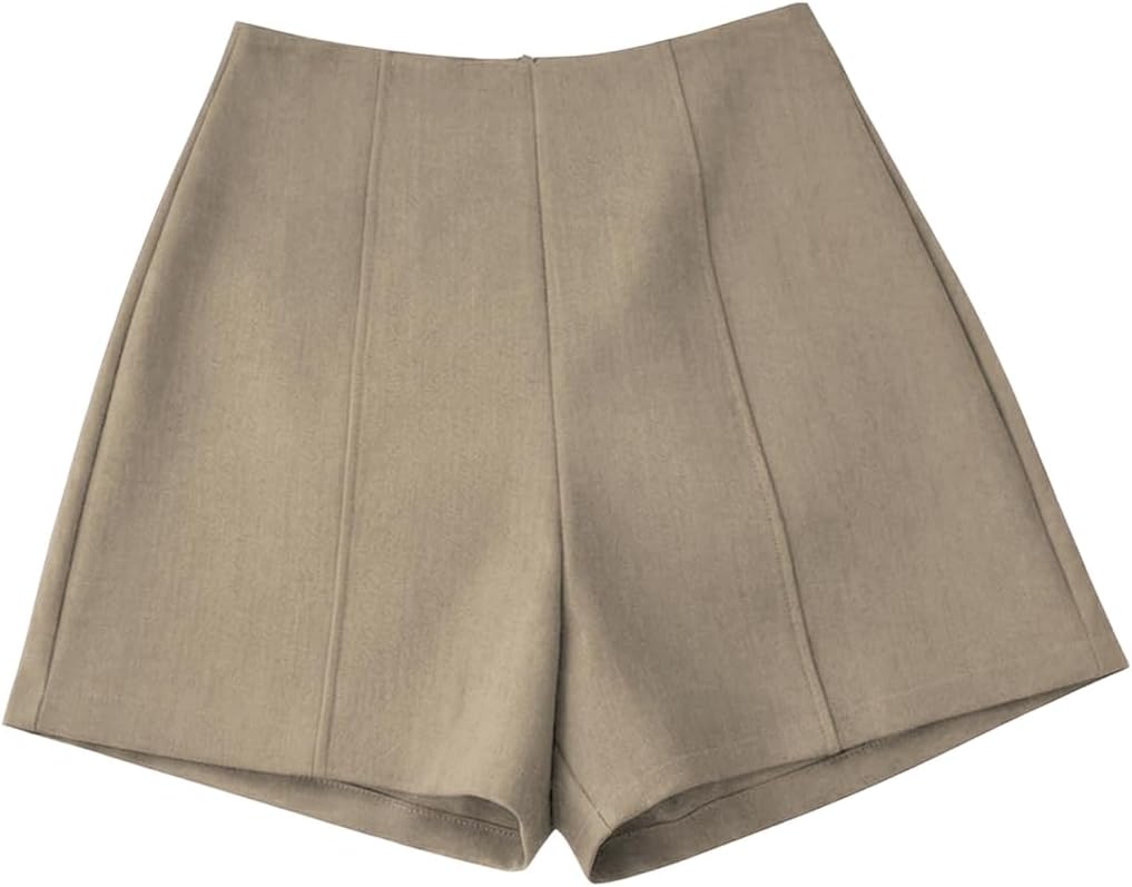 SHENHE Women's High Waisted Shorts Dressy Casual Zipper Back Office Work Shorts