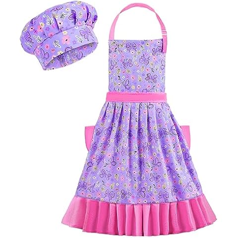 MHJY Kids Apron and Hat Set Cover