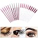 Produktbild Gobesty Einweg Wimpern Bürste, 200 Stück Einweg Microbürsten Wimpernbürsten Set Bürste Mascara Wand Applicator für Augenwimper Extension, Rosa & Rose rot