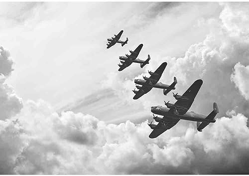 Miniatura 8 de wall26 Adhesivo mural removible para pared, diseño de misiles de la Fuerza Aérea, Raptor, avión de caza, avión, fotografía, realismo, paisaje