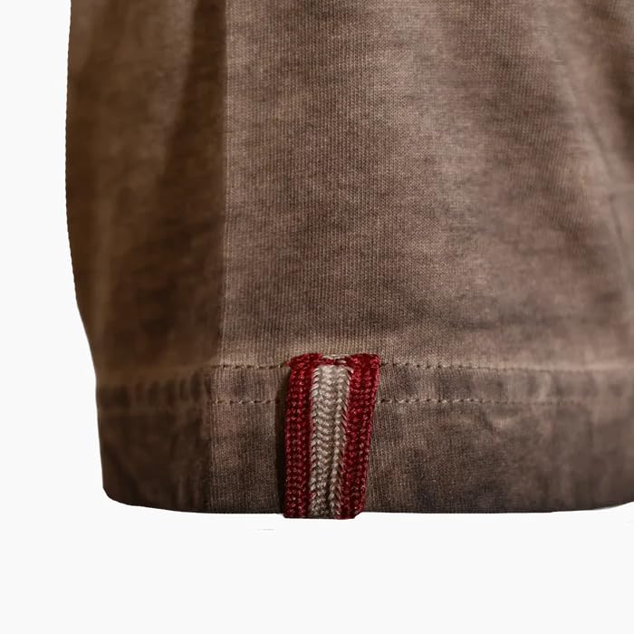 Hoamatkult T-Shirt Österreich Adler Trachten – Vintage Look, 100% Baumwolle, Henley-Knopfleiste, kultiges Adlermotiv & perfekte Passform zur Lederhose oder Jeans