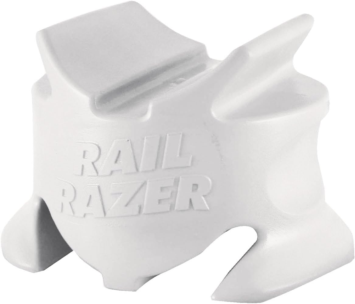 Horsemens Pride Rail Razer, White, Set of 4, Pack of 3