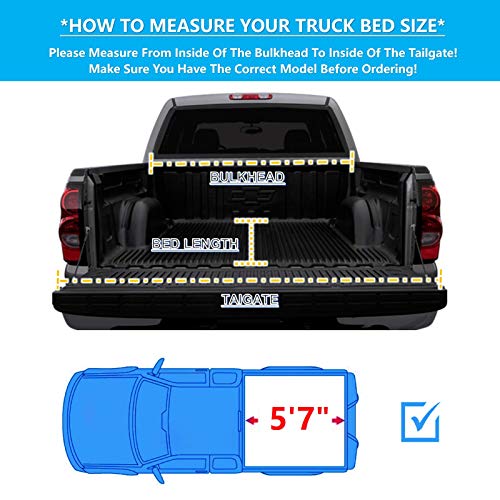 Mamoru SPK97-NR044 Soft Roll Up 5'7 Inch Truck Bed Cover Compatible thumb #1