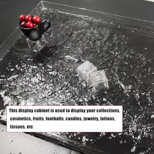 Vassoio fotografico in acrilico trasparente – Espositore portatile per alimenti e cosmetici, elegante nizer per eventi, serbatoio d'acqua poco profondo per esposizioni mozzafiato