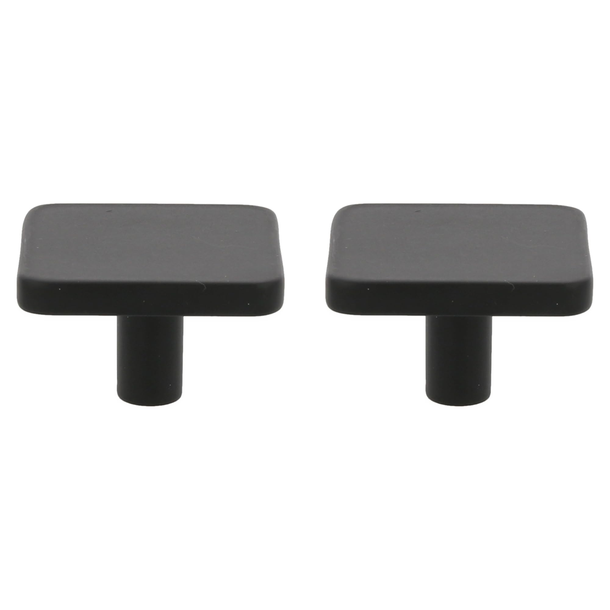 Amig - Pack of 2 Cabinet Knobs - Diameter 40 mm - Matte Black - Made of Aluminum - for Kitchen and Bathroom Drawers and Cabinets with Modern Decorative Style - Mod. 820