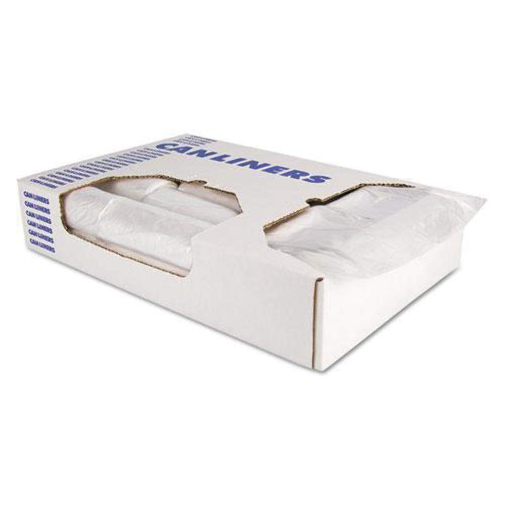 Heritage High-Density Waste Can Liners by Heritage Products – 1 Count (Pack of 1), 30.0 gallons, High Density Polyethylene, clear, Model HERZ6037XNR01