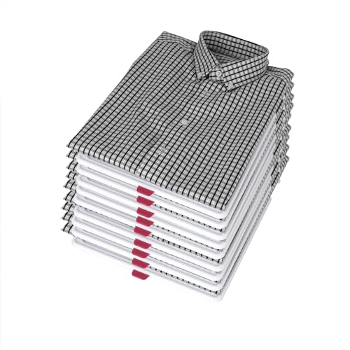 Adorila 10 Pack T Shirt Organizer Closet Organizer, Detachable Stackable Clothing Trays