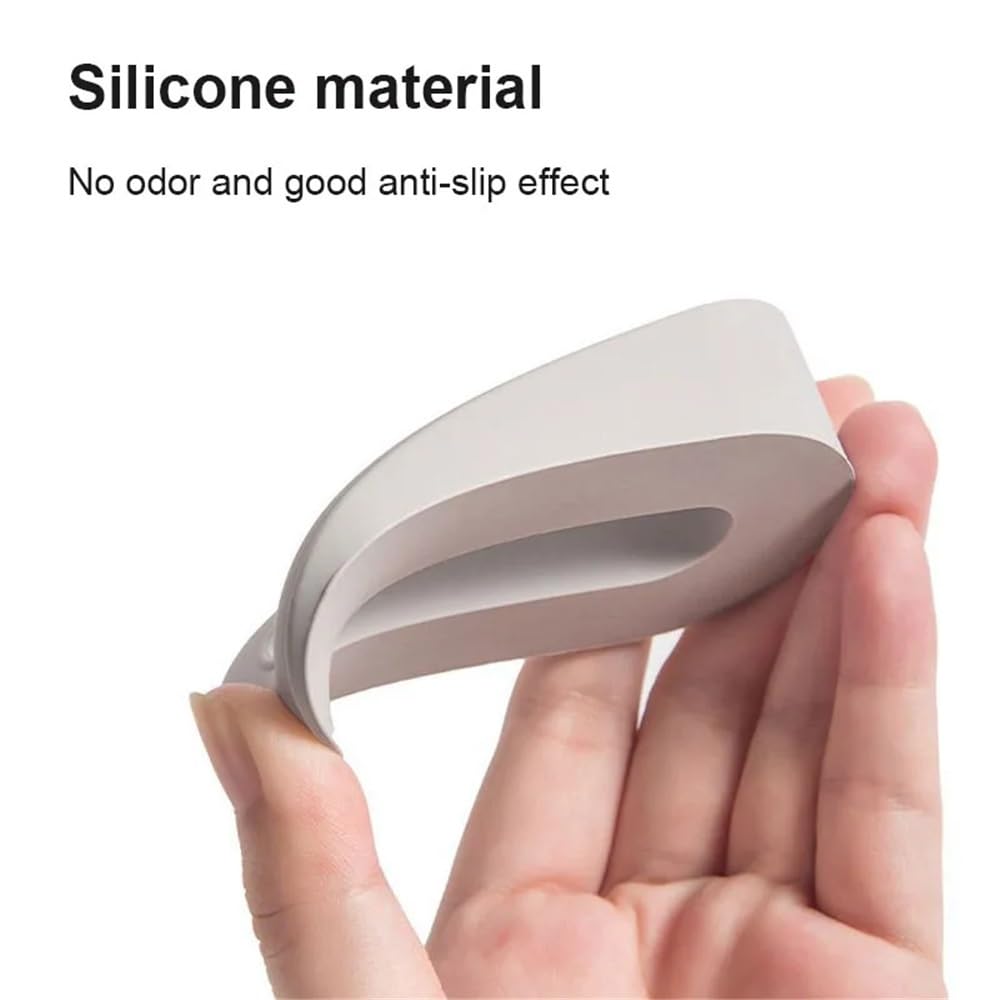 Tope de puerta de silicona multifuncional Tope de puerta antideslizante Base antideslizante El diseño de ángulo ajustable protege los pisos de una fácil instalación Ideal for el hogar y otras puertas
