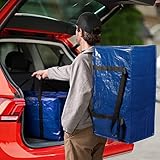 ClearSpace Heavy Duty Moving Boxes or Storage Bags, Large Bags or Storage Bins with Lid, Backpack Straps & Handles, Moving Supplies for College Dorm or Christmas Decorations, 6 Pack - Image 6