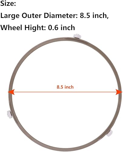 Miniatura 8 de YiZYiF Anillo giratorio universal para microondas, horno de microondas, plato giratorio de vidrio, accesorios circulares, soporte de placa base,