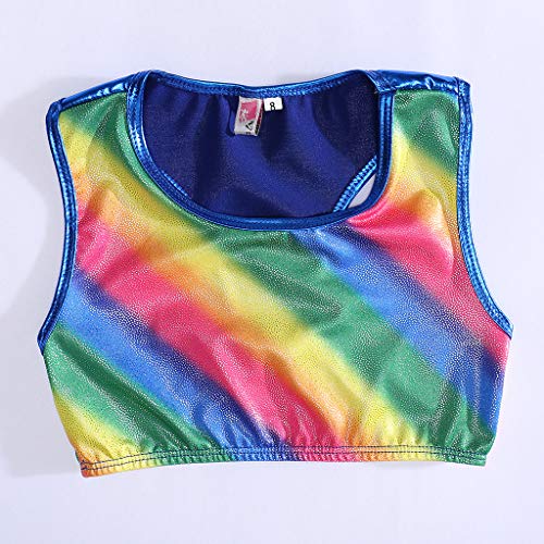 DYNWAVE Conjunto de 2 Peças de Maiô de Ginástica Sem Mangas para Meninas E Meninas para Meninas -íri