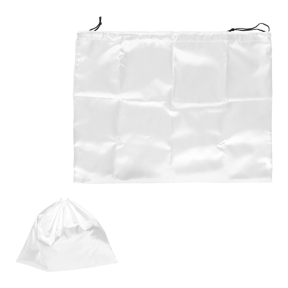 Lotsdonxia White 2Pcs Premium Silk Dust Bags With Uv Protection - Reusable Drawstring Storage Pouch For Handbags, Purses, Shoes Travel Accessories (50X40cm, )