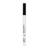 Vista 3 de No7 Stay Precise - Delineador de ojos con punta de fieltro, color negro, delineador líquido de punta de precisión, ideal para aspecto de ojo