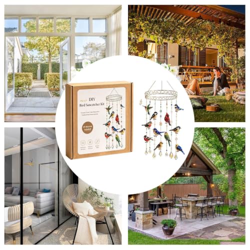 Kit para hacer abalorios de colibrí fácil para decorar paredes y ventanas 5