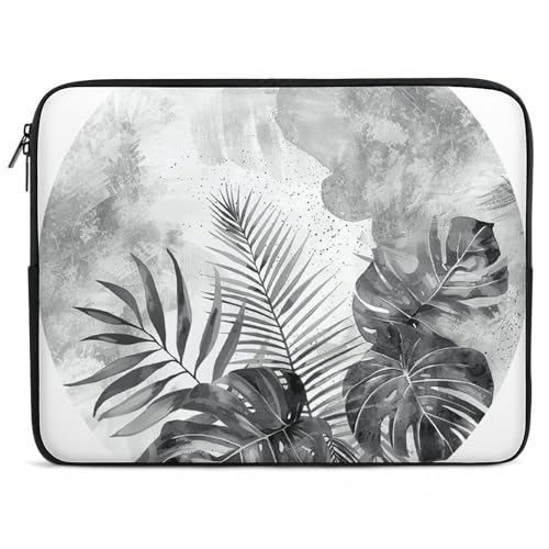 Funda para portátil de 25.4 cm con diseño de hojas de palma y protección contra golpes