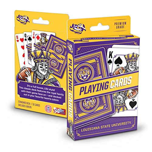 Image of YouTheFan NCAA Officially-Licensed Playing Cards - Original Artwork on All face Cards and Jokers - Team's Official Colors - Quality Linen Texture - Designed in The USA