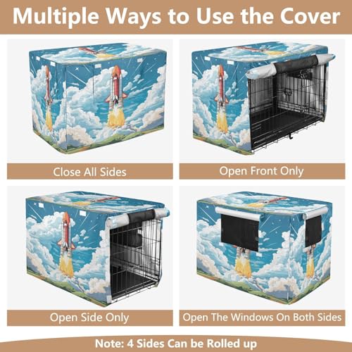 Housse de cage dessin animé fusée imperméable contre la pluie
