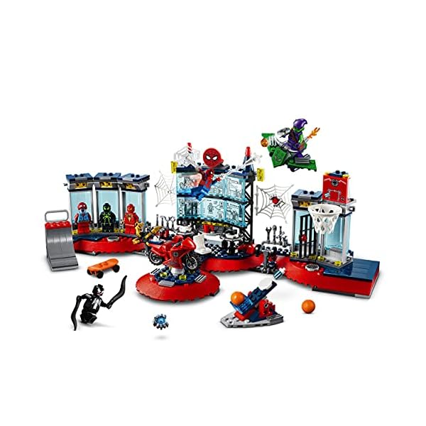 LEGO 76175 Marvel Angriff auf Spider-Mans Versteck Bauset mit Green Goblin und Venom Figuren, Superhelden Spielzeug – Bild 6